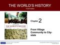 Chapter Fourth Edition THE WORLD’S HISTORY Copyright ©2010, ©2006 by Pearson Education, Inc. All rights reserved. The World’s History, Fourth Edition Howard.