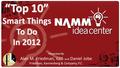 “Top 10” Smart Things To Do In 2012 Presented By Alan M. Friedman, CPA and Daniel Jobe Friedman, Kannenberg & Company, P.C.