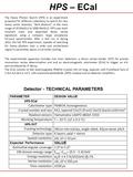 HPS – ECal Detector - TECHNICAL PARAMETERS The experimental apparatus includes two main detectors: a silicon vertex tracker (SVT) for precise momentum.