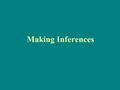 Making Inferences. Sample Size, Sampling Error, and 95% Confidence Intervals Samples: usually necessary (some exceptions) and don’t need to be huge to.