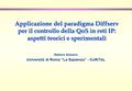 Applicazione del paradigma Diffserv per il controllo della QoS in reti IP: aspetti teorici e sperimentali Stefano Salsano Università di Roma “La Sapienza”