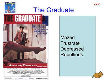 Mazed Frustrate Depressed Rebellious The Graduate.