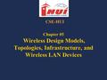 Chapter 05 Wireless Design Models, Topologies, Infrastructure, and Wireless LAN Devices CSE-HUI.