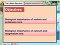 Element Elements and Compounds Biological Importance of Ions Structure of Atom Compounds A compound is a substance composed of two or more elements, chemically.