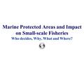 Marine Protected Areas and Impact on Small-scale Fisheries Who decides, Why, What and Where?