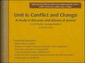 Daily Question: Why do differences between groups lead to conflict? How does conflict cause change?