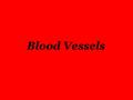 Blood Vessels. 1. Arteries – thick muscular walls, under high pressure, carry OXYGENATED BLOOD away from the heart (except for…) 2. Veins – thinner.