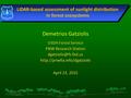 LiDAR-based assessment of sunlight distribution in forest ecosystems Demetrios Gatziolis USDA Forest Service PNW Research Station