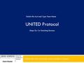 UNITED Protocol Delete this text and type team members’ names Steps for Co-Teaching Success Delete this text and Type Team Name.