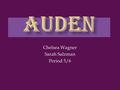 Chelsea Wagner Sarah Salzman Period 5/6.  Early interest in science and engineering; however, his interest in poetry made him switch his field of study.