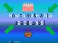 How to make a BIG sponge cake! By Gina kinsman.. Ingredients! You will need: ½ cup of milk 2 teaspoons & table spoons of unsalted butter 8 large eggs.