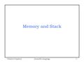 Natawut NupairojAssembly Language1 Memory and Stack.