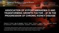 ASSOCIATION OF HYPOVITAMINAEMIA D AND TRANSFORMING GROWTH FACTOR – β1 IN THE PROGRESSION OF CHRONIC KIDNEY DISEASE Grigorios G. Dimas 1, Ilias E. Kanellos.