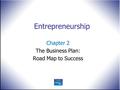 Chapter 2 The Business Plan: Road Map to Success