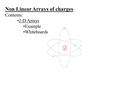 Non Linear Arrays of charges Contents: 2-D Arrays Example Whiteboards.