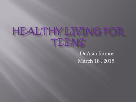 DeAsia Ramos March 18, 2015.  Juggling school work, athletics, a part-time job, and social life with friends, it’s no wonder teenagers today struggle.