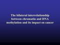 The bilateral interrelationship between chromatin and DNA methylation and its impact on cancer.