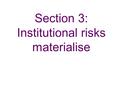 Section 3: Institutional risks materialise. Chart 3.1 Major UK banks’ and LCFIs’ credit default swap premia(a)(b) Sources: Markit Group Limited, Thomson.