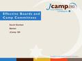 David Sharken Mentor JCamp 180 Effective Boards and Camp Committees.