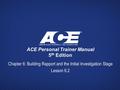 ACE Personal Trainer Manual 5th Edition