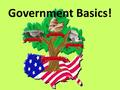 Government Basics!. Politics! * Why do politicians kiss babies when campaigning for office? * Why does Congress try to fix some issues while putting others.