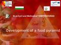 Development of a food pyramid St.st.Cyril and Methodius” DIMITROVGRAD.