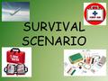 SURVIVAL SCENARIO. Directions prior to activity Get into groups of 4 Pass out Survival Scenario sheet – 1 per student Read the background information.