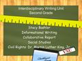 Interdisciplinary Writing Unit Second Grade Stacy Bashlor Informational Writing Collaborative Report Social Studies Civil Rights: Dr. Martin Luther King,