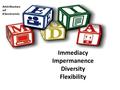 Immediacy Impermanence Diversity Flexibility. A Theatre Of Mind Medium of sound and words Production Cost is less Profile and size of Audience relatively.