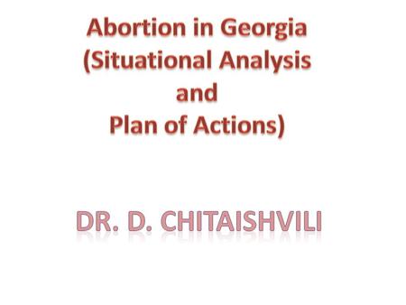 Vital Statistics (Population Census, Georgia 2002) 4,371,535 (total) 2,061,753 (male) 915, 944 (under 15 years of age)