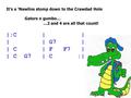 It’s a ‘Nawlins stomp down to the Crawdad Hole Gators n gumbo… …2 and 4 are all that count! |:C | | | | G7 | | C | F F7 | | C G7 | C :|