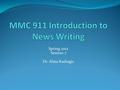 Spring 2012 Session 7 Dr. Alma Kadragic. Tonight’s program Reminder about Discuss Academic Writing.