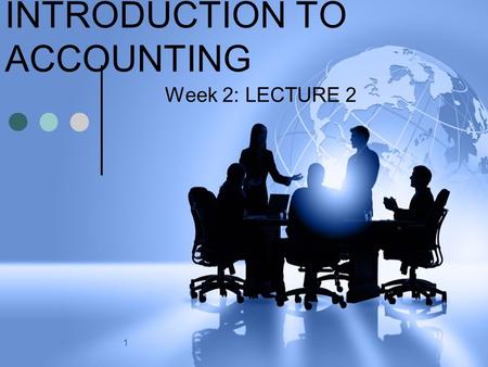 1 INTRODUCTION TO ACCOUNTING Week 2: LECTURE 2. Learning Objectives: Part A Balance Sheet vertical format Income Statement vertical format 2.