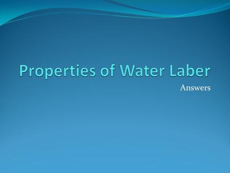 Answers. Station #1 – All Charged Up Explanation: Water is a polar molecule oxygen end of the molecule slightly negatively charged – thus attracted to.