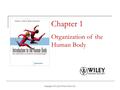 Copyright 2010, John Wiley & Sons, Inc. Chapter 1 Organization of the Human Body.