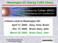 Brookhaven Science Associates U.S. Department of Energy Washington DC Visit by 3 UEC Chairs 3-Chairs visits to Washington DC: April 11, 2005: Gary, Vicki,