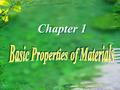 Chapter 1  Density  Apparent density  Bulk density  Solidity  Porosity  Voidage §1.1 Basic Physical Properties of Materials.