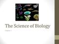 The Science of Biology Chapter 1. 1.1 The Diversity of Life Archaea Bacteria ProtistaFungiPlantaeAnimalia Taxonomists classify organisms into 6 Kingdoms.