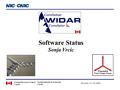 Software Status Sonja Vrcic Socorro, 31.10.2006..