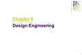 1 Chapter 9 Design Engineering. 2 Analysis Model -> Design Model.