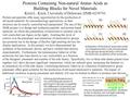 Proteins Containing Non-natural Amino Acids as Building Blocks for Novel Materials Kristi L. Kiick, University of Delaware, DMR-0239744 Protein and peptides.