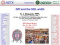 0 NSTX College W&M Colorado Sch Mines Columbia U CompX General Atomics INEL Johns Hopkins U LANL LLNL Lodestar MIT Nova Photonics New York U Old Dominion.