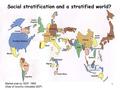 1 Social stratification and a stratified world? Market size by GDP, 1995 (Size of country indicates GDP)