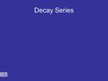 Decay Series. Uranium Radioactive Decay U-238 206 210 214 218 222 226 230 234 238 Mass number 818283848586878889909192 Atomic number Th-230  Th-234 