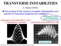 Elias Métral, CERN Accelerator School, Darmstadt, Germany, October 3rd, 2009 /221 TRANSVERSE INSTABILITIES E. Métral (CERN) Time (20 ns/div)  The purpose.