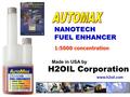 H2OIL Corporation AUTOMAX NANOTECH FUEL ENHANCER 1:5000 concentration