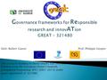 The research leading to these results has received funding from the European Union's Seventh Framework Programme (FP7/2007-2013) under grant agreement.