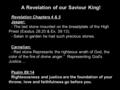 Revelation Chapters 4 & 5 Jasper: - The last stone mounted on the breastplate of the High Priest (Exodus 28:20 & Ex. 39:13). - Satan in garden he had such.