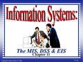 Copyright Prentice-Hall, Inc. 1998 11-1 Chapter 11 The MIS, DSS & EIS.