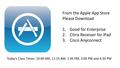 From the Apple App Store Please Download 1.Good for Enterprise 2.Citrix Receiver for iPad 3.Cisco Anyconnect Today’s Class Times: 10:00 AM, 11:15 AM, 1:45.